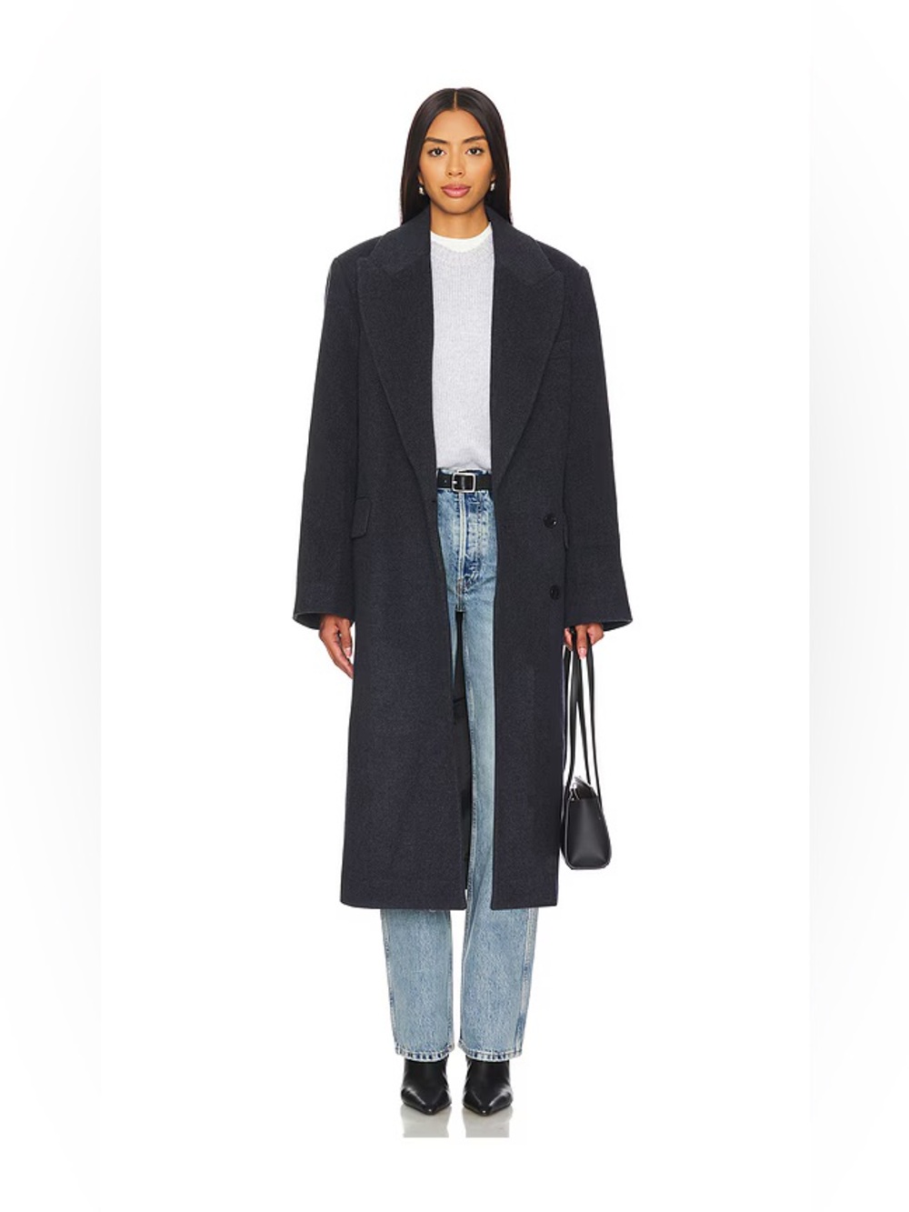 AGOLDE x Shoreditch Ski Club Ria Coat in Blue Note Heather
